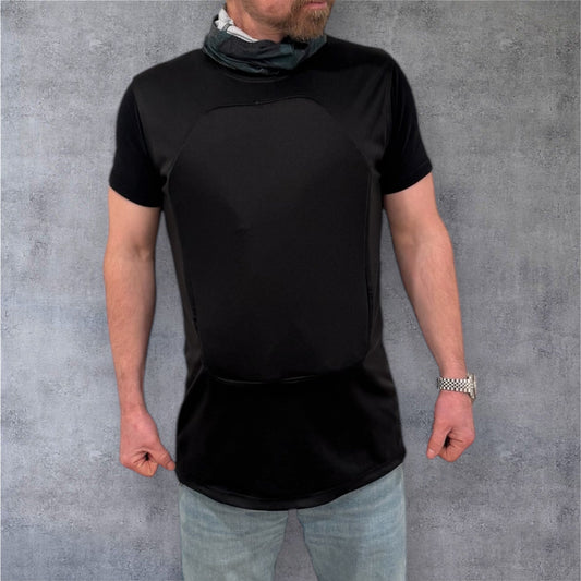 Ballistic Shirt 2.0 - Concealable Soft Ballistic Vest (Tested to NIJ Level IIIA .44 Mag) Fully Adjustable
