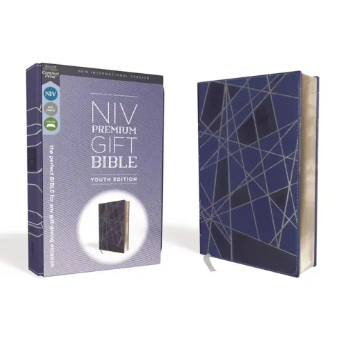 Niv, Premium Gift Bible, Youth Edition, Leathersoft, Blue, Red Letter Edition, Comfort Print: The Perfect Bible for Any Gift-Giving Occasion