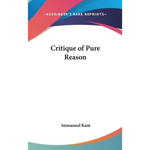 Critique of Pure Reason