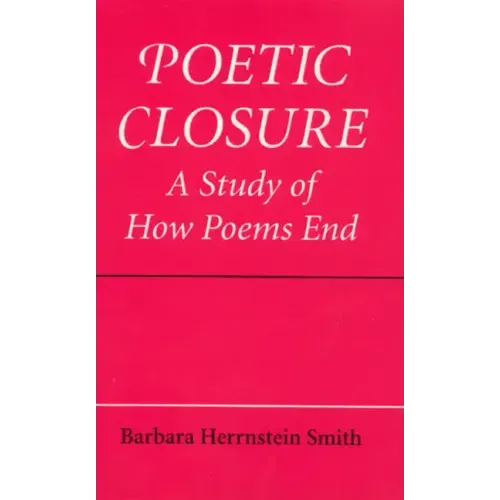 Poetic Closure: A Study of How Poems End