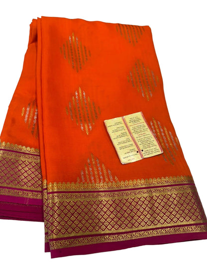 120gm Thickness Pure Mysoore Silk Saree
