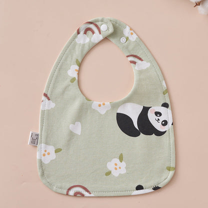 Babys Pure Cotton U-shaped Bib Waterproof Baby Bib