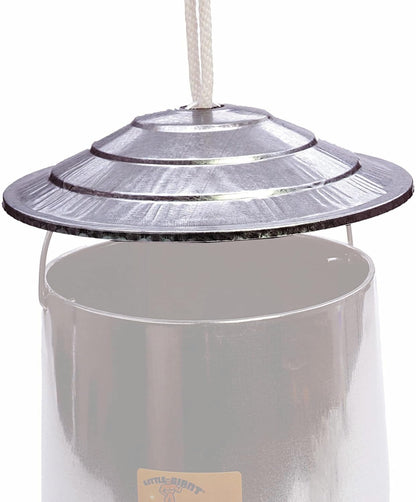Little Giant Hanging Poultry Feeder Cover 3PCK Galvanized Anti-Roost Shield