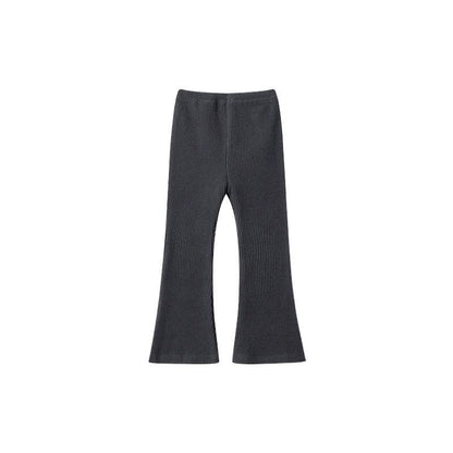 Versatile Casual And Stylish Solid-color Leggings For Little Girls