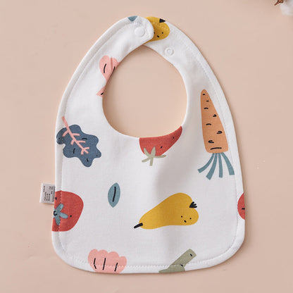 Babys Pure Cotton U-shaped Bib Waterproof Baby Bib