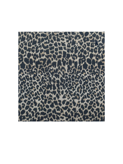 Spring Affair Cheetah Print Linen Head Scarf