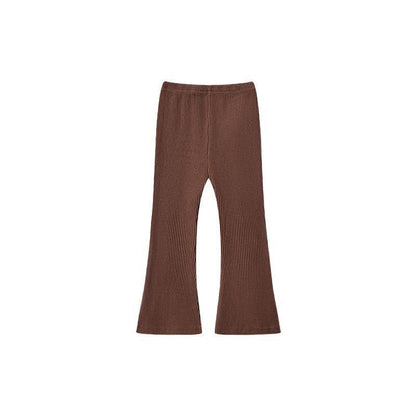 Versatile Casual And Stylish Solid-color Leggings For Little Girls