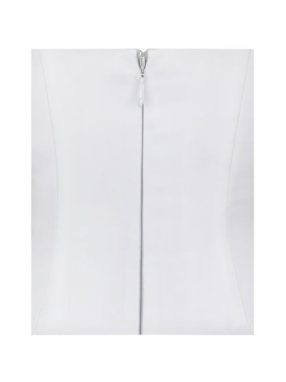 Siena White Satin Sweetheart Wedding Gown