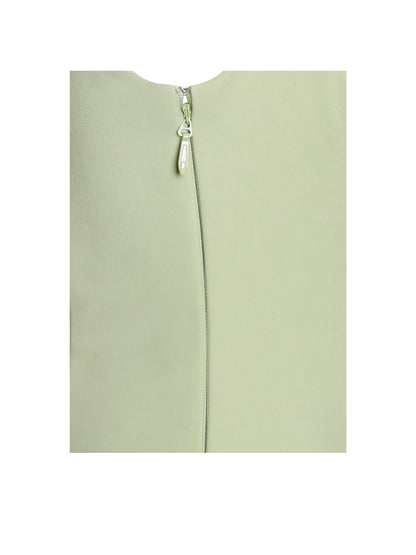 Tala Pistachio Green Sleeveless Pleated Preppy Mini Dress