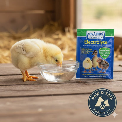 Sav-A-Chick Poultry Vitamins Electrolytes Bird Supplement Stress Relief 9PCK