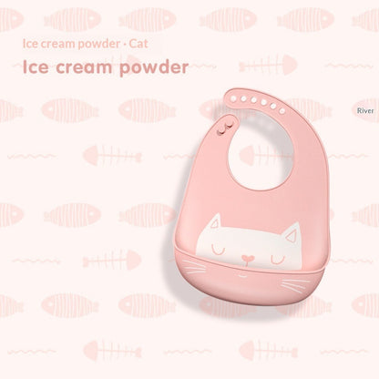 Baby Waterproof And Stain-resistant Food-grade Silicone Bib