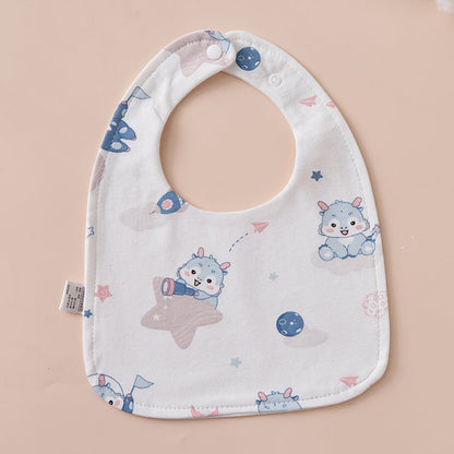 Babys Pure Cotton U-shaped Bib Waterproof Baby Bib