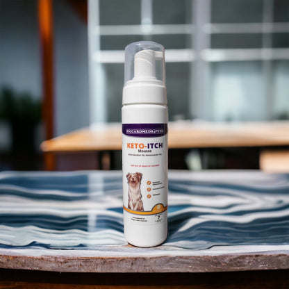 Piccardmeds4pets Keto-Itch Plus Antiseptic Mousse for Cats & Dogs 7 oz. + FREE Bandana!