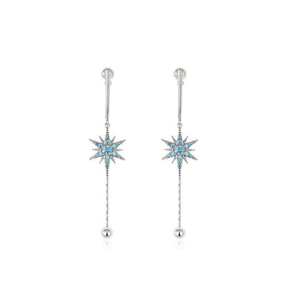 Star fringed earring girl