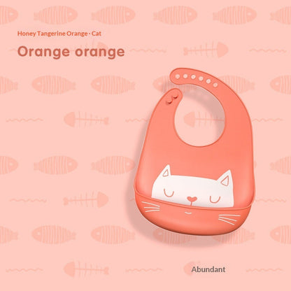 Baby Waterproof And Stain-resistant Food-grade Silicone Bib