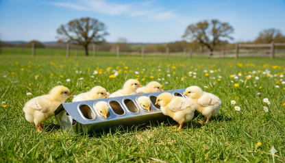 Miller 12" Galvanized Slide Top Poultry Chicken Feeder Metal