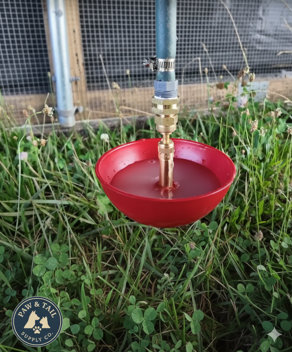 Little Giant Baby Chick Automatic Poultry Fount 1.5 Pint Shallow Waterer