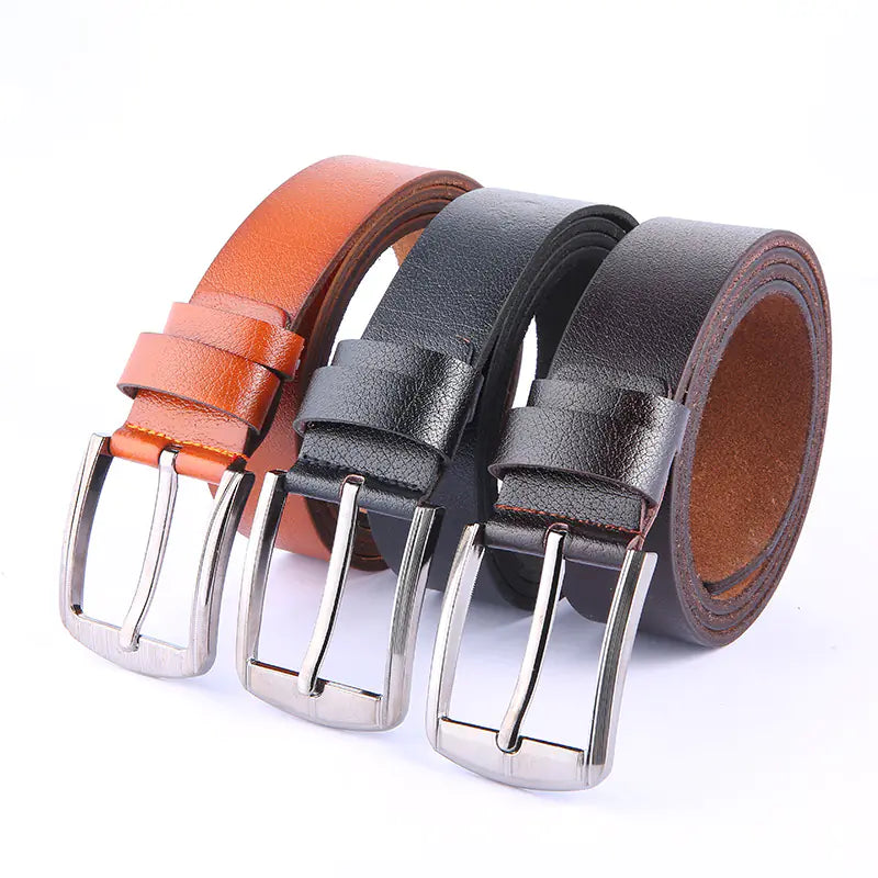 Fashionable Men's Business Casual Leather Belt
