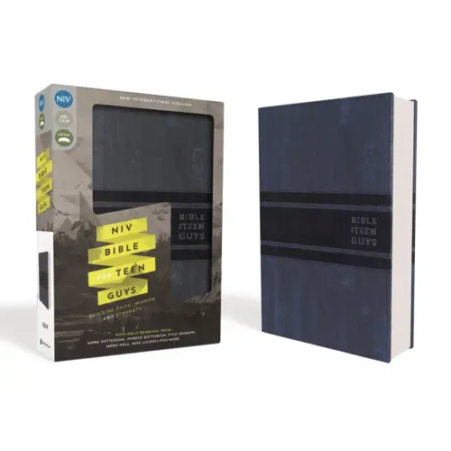 NIV, Bible for Teen Guys, Leathersoft, Blue: Building Faith, Wisdom and Strength