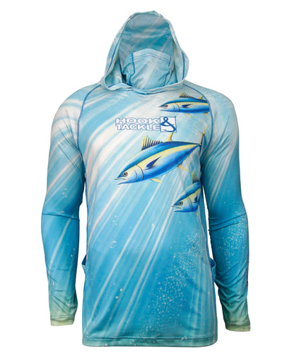Men's Tuna Abyss UV Fishing Hoodie Gaiter L/S