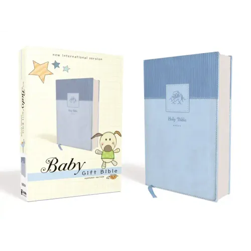 Niv, Baby Gift Bible, Holy Bible, Leathersoft, Blue, Red Letter, Comfort Print: Keepsake Edition