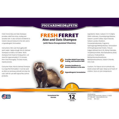 Piccardmeds4pets Fresh Ferret Aloe and Oats Shampoo 12 oz.