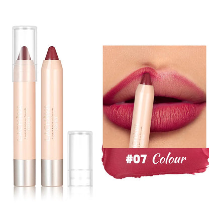 New Matte Lipliner Pencil Waterproof Non Stick Cup Contour Tint Lipstick Long Lasting Lip Care Makeup Cosmetics for Women Girls