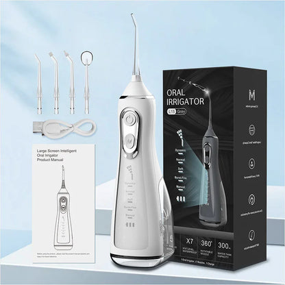 Household electric arterial irrigation device, convenient dental beauty device, water flosser, dental calculus irrigator, oral c