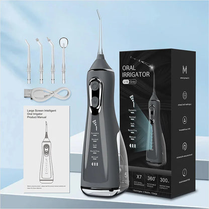 Household electric arterial irrigation device, convenient dental beauty device, water flosser, dental calculus irrigator, oral c