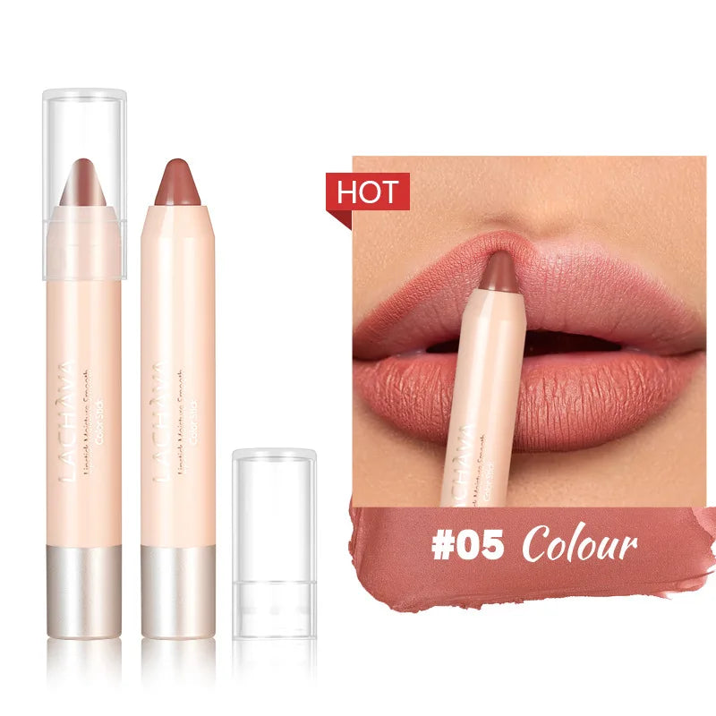 New Matte Lipliner Pencil Waterproof Non Stick Cup Contour Tint Lipstick Long Lasting Lip Care Makeup Cosmetics for Women Girls