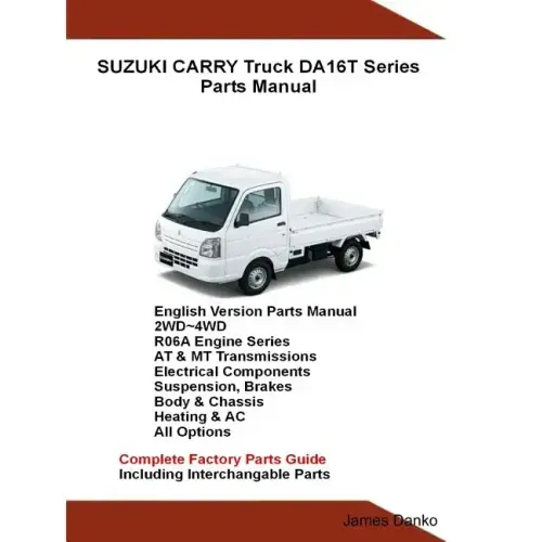 Suzuki Carry Truck DA16T Series Parts Manual