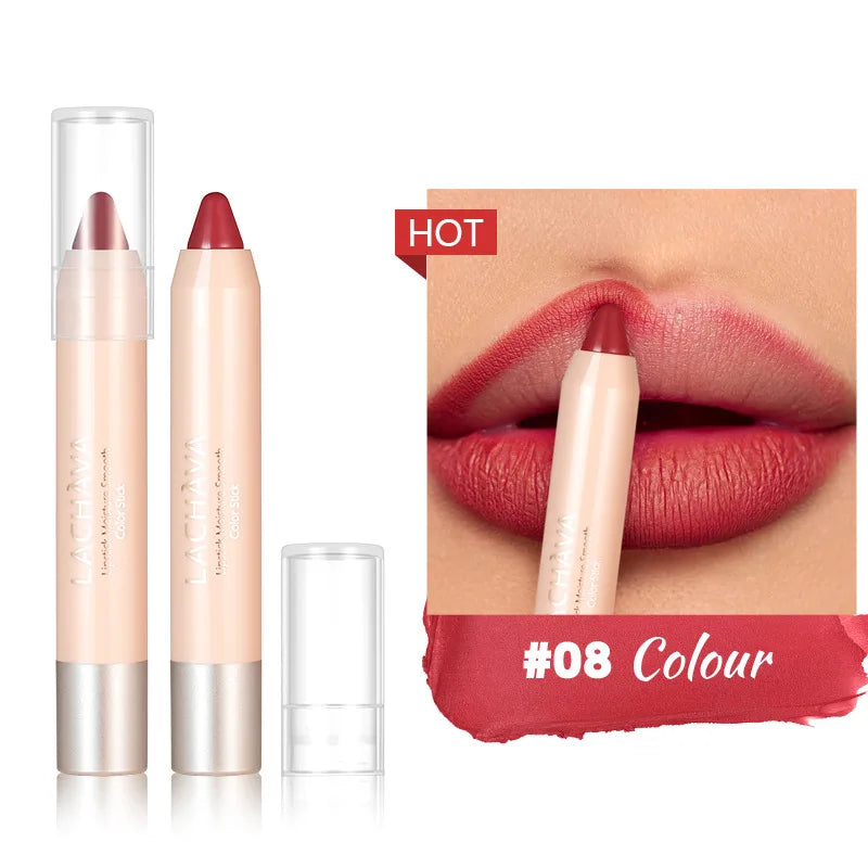 New Matte Lipliner Pencil Waterproof Non Stick Cup Contour Tint Lipstick Long Lasting Lip Care Makeup Cosmetics for Women Girls