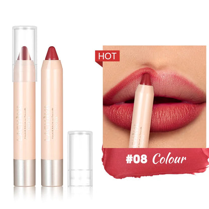 New Matte Lipliner Pencil Waterproof Non Stick Cup Contour Tint Lipstick Long Lasting Lip Care Makeup Cosmetics for Women Girls