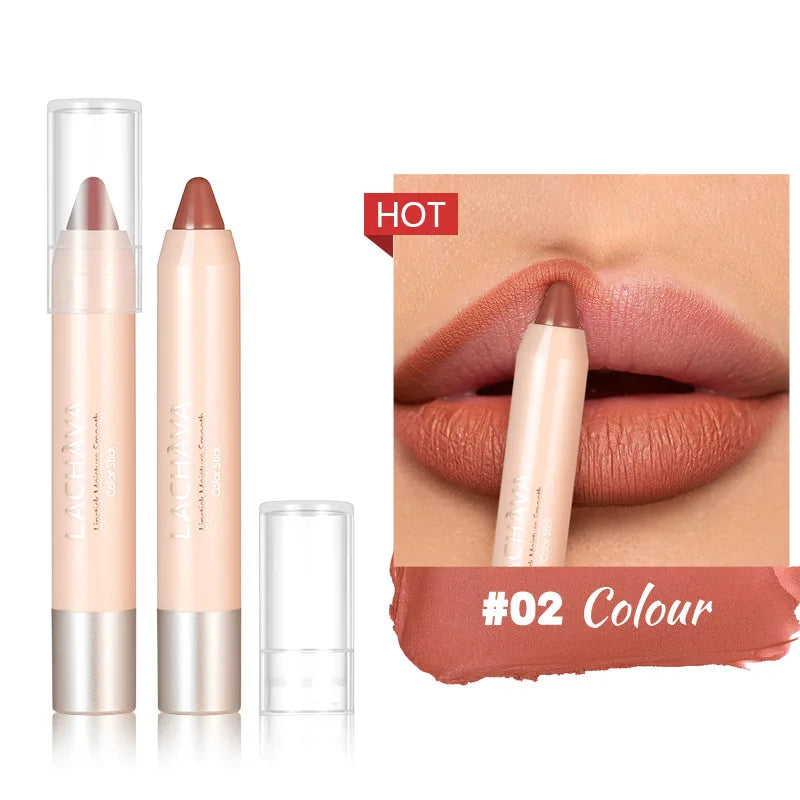 New Matte Lipliner Pencil Waterproof Non Stick Cup Contour Tint Lipstick Long Lasting Lip Care Makeup Cosmetics for Women Girls