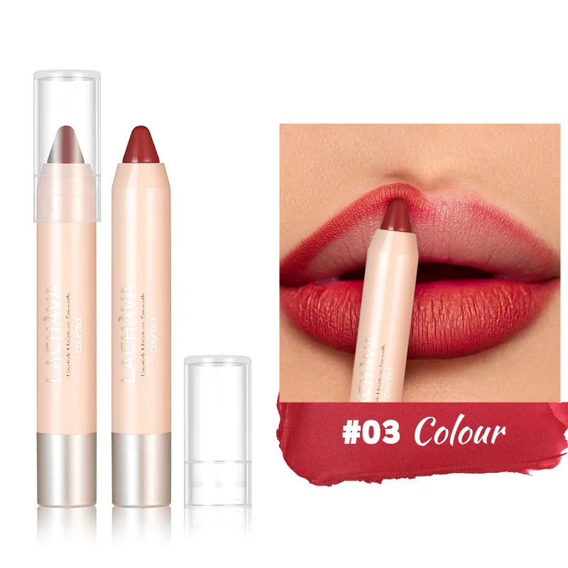 New Matte Lipliner Pencil Waterproof Non Stick Cup Contour Tint Lipstick Long Lasting Lip Care Makeup Cosmetics for Women Girls