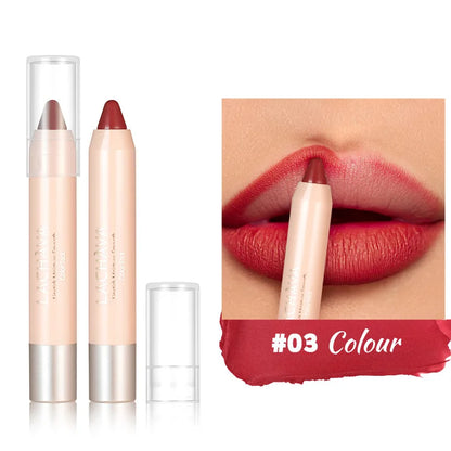 New Matte Lipliner Pencil Waterproof Non Stick Cup Contour Tint Lipstick Long Lasting Lip Care Makeup Cosmetics for Women Girls
