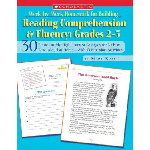 Week-By-Week Homework for Building Reading Comprehension & Fluency: Grades 2-3: 30 Reproducible High-Interest Passages for Kids to Read Aloud at Home-