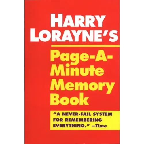 Harry Lorayne's Page-A-Minute Memory Book