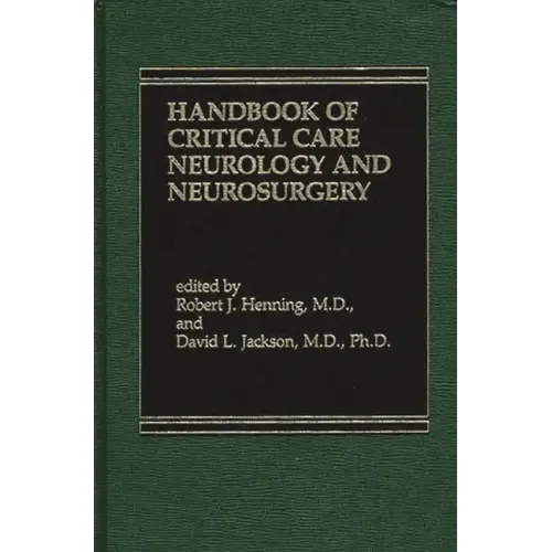 Handbook of Acute Critical Care Neurology