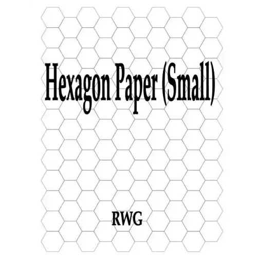 Hexagon Paper (Small): 50 Pages 8.5" X 11"