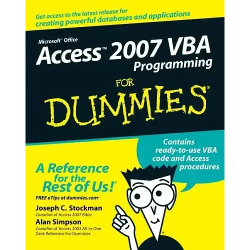 Access 2007 VBA Programming for Dummies