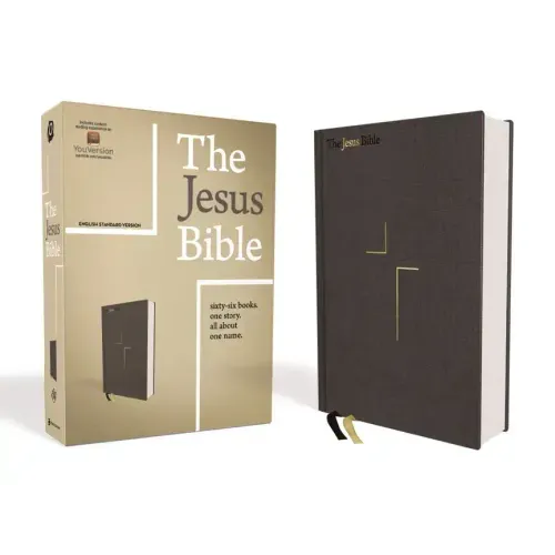 The Jesus Bible, ESV Edition, Cloth Over Board, Grey