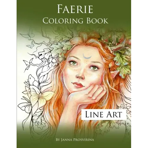 Faerie Coloring Book: Line Art