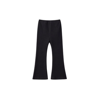 Versatile Casual And Stylish Solid-color Leggings For Little Girls