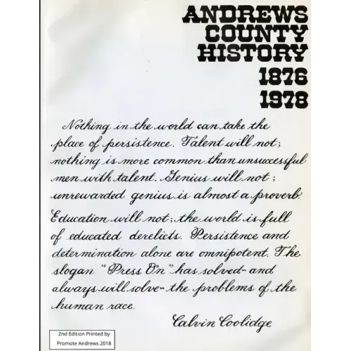 Andrews County History