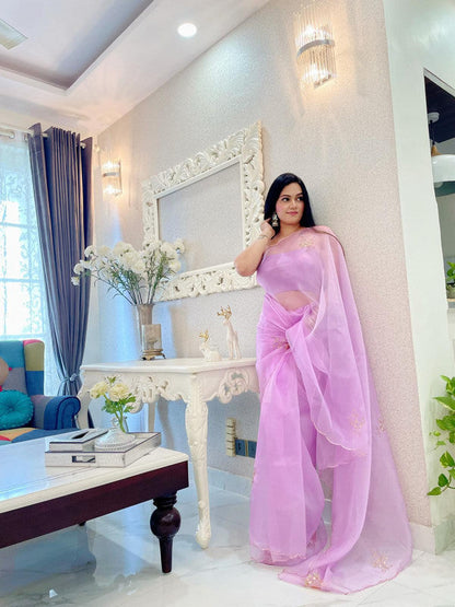 Beautiful Banarasi Designer Chiffon Saree