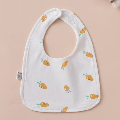 Babys Pure Cotton U-shaped Bib Waterproof Baby Bib
