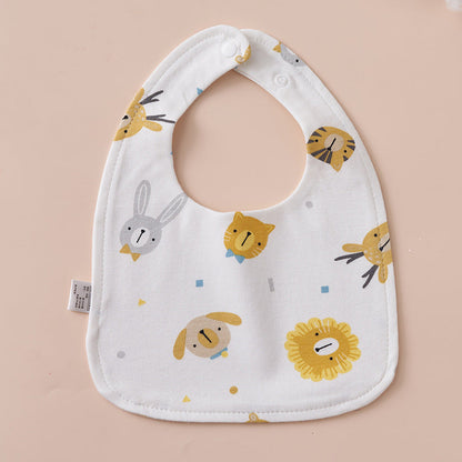 Babys Pure Cotton U-shaped Bib Waterproof Baby Bib
