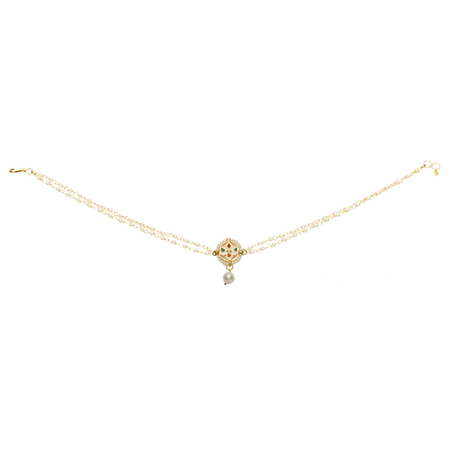 Inspired Designer Moon Shaped Kundan Choker Necklace